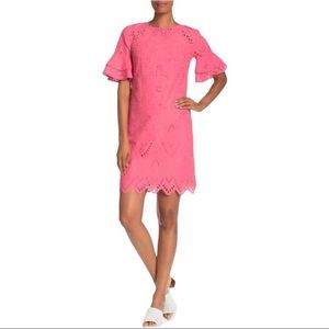 Trina Turk Praise Embroidered Eyelet Sheath 10